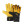 Puma One Protect 3 RC - Guantes de portero con protecciones Puma corte positivo - amarillos y negros - frontal