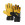 Puma One Protect 3 Jr RC - Guantes de portero infantiles con protecciones Puma corte positivo - amarillos y negros - frontal