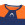 Camiseta HO Soccer Ikarús - Camiseta de portero de manga larga HO Soccer - naranja y azul - detalle cuello