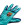 Guantes térmicos Nike Barcelona Academy Hyperwarm - Guantes térmicos de jugador para el invierno FC Barcelona Nike - verde turquesa - detalle