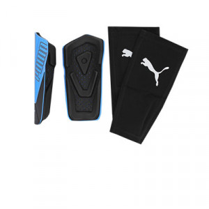 Puma ftblNXT Pro Flex sleeve - Espinilleras de fútbol Puma con mallas de sujeción - azules - detalle