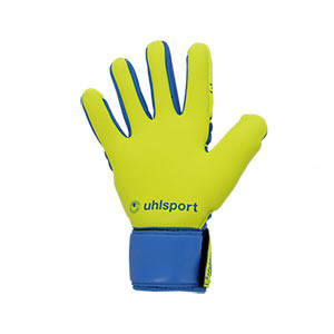 Uhlsport Radar Control Absolutgrip Reflex - Guantes de portero Uhlsport corte Reflex - azul celeste y amarillos - trasera