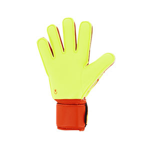 Uhlsport Dynamic Impulse SuperSoft - Guantes de portero Uhlsport corte clásico - naranjas y amarillos - trasera