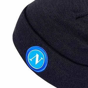 Gorro Kappa Nápoles Beanie - Gorro de invierno oficial del Nápoles - azul marino - detalle escudo