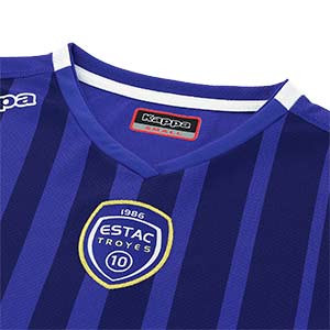 Camiseta Kappa Troyes 1a 2018 2019 - Camiseta primera equipación Kappa Troyes 2018 2019 - azul - detalle