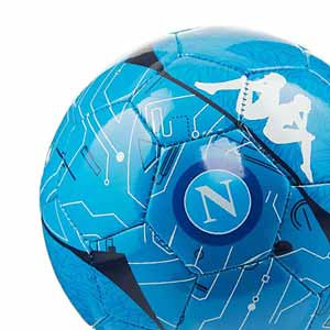 Balón Kappa Nápoles talla mini - Balón Kappa Nápoles 2019 2020 talla mini - azul celeste - frontal