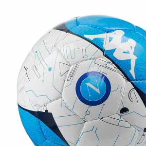 Balón Kappa Nápoles talla 5 - Balón Kappa Nápoles 2019 2020 talla 5 - azul celeste y blanco - frontal