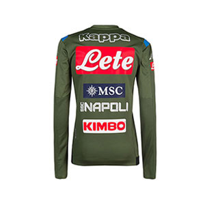 Sudadera Kappa Nápoles entreno 2019 2020 - Sudadera entrenamiento Kappa Nápoles 2019 2020 - verde oscuro - trasera