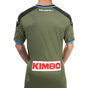 Camiseta Kappa Nápoles 2a 2019 2020 - Camiseta segunda equipación Kappa Nápoles 2019 2020 - verde oscuro - trasera