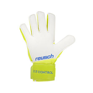 Reusch Fit Control SD Open Cuff Jr - Guantes portero infantiles Reusch corte Expanse Cut - amarillos flúor - trasera