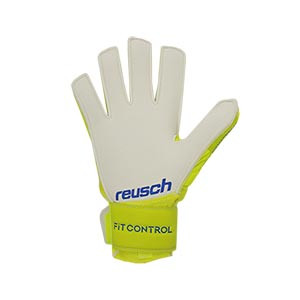 Reusch Fit Control RG Open Cuff FS Jr - Guantes portero infantiles protecciones Reusch corte Expanse Cut - amarillos flúor - trasera