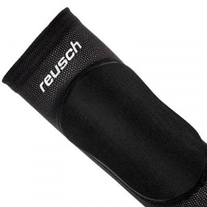 Rodilleras Reusch Protector Sleeve - Rodilleras para portero de fútbol sala Reusch - negras - frontal