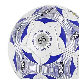 Balón Munich Precision Sala - Balón de fútbol sala infantil Munich talla 58 cm - blanco y azul - detalle