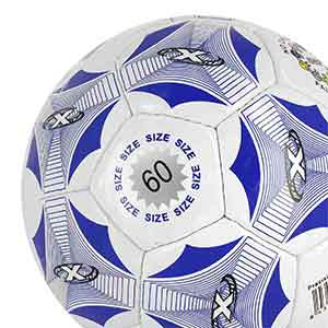 Balón Munich Precision Sala - Balón de fútbol sala Munich talla 60 cm - blanco y azul - detalle