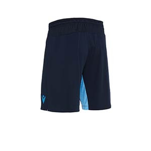 Short Macron SS Lazio entreno 2019 2020 - Pantalón corto de entrenamiento Macron SS Lazio 2019 2020 - azul marino - trasera