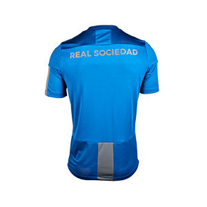 Camiseta Macron Real Sociedad entreno 2019 2020 - Camiseta de manga corta de entrenamiento Macron Real Sociedad 2019 2020 - azul - trasera