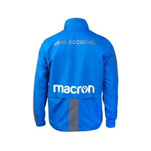 Cortavientos Macron Real Sociedad entreno 2019 2020 - Chubasquero de entrenamiento Macron Real Sociedad 2019 2020 - azul - trasera