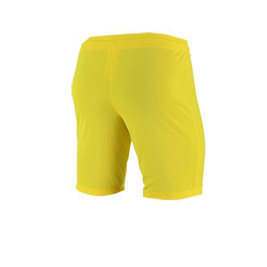 Short portero Nike League Knit - Pantalón corto de portero Nike - amarillo - trasera