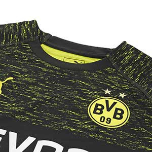 Camiseta Puma Borussia Dortmund 2a 2018 2019 - Camiseta segunda equipación Puma Borussia Dortmund 2018 2019 - negra - detalle cuello