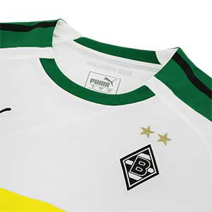 Camiseta Puma Borussia Mönchengladbach 1a 18 2019 - Camiseta 1a equipación Borussia Mönchengladbach 2018 - 2019 - blanca - detalle cuello