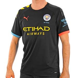 Camiseta Puma 2a Kun Agüero M City 2019 2020 - Camiseta Kun Agüero Puma segunda equipación M. City 2019 2020 - negra - frontal