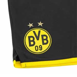 Short Puma Borussia Dörtmund 19 2020 - Pantalón corto Puma primera equipación BVB 2019 2020 - negro - detalle equipo