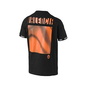 Camiseta Puma Valencia Ftbl Culture - Camiseta mantga corta algodón Puma Valencia 2019 2020 - negra - trasera