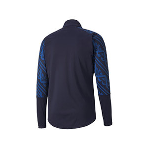 Chaqueta Puma Italia himno 2019 2020 visitante - Chaqueta chándal del himno Puma selección italiana 2019 2020 - azul marino - trasera