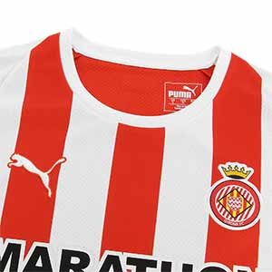 Camiseta Puma Girona 2019 2020 - Camiseta Puma primera equipación Girona 2019 2020 - roja y blanca - cuello