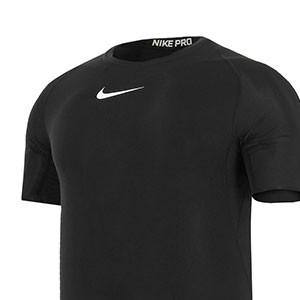 Camiseta compresiva Nike Pro - Camiseta interior compresiva de manga corta Nike - Negro - frontal