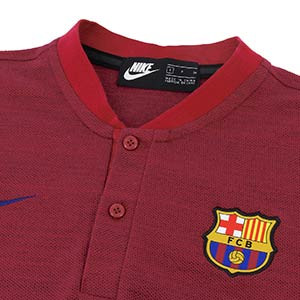 Polo Nike Barcelona GSP - Polo Nike FC Barcelona 2018 - 2019 - rojo - detalle cuello