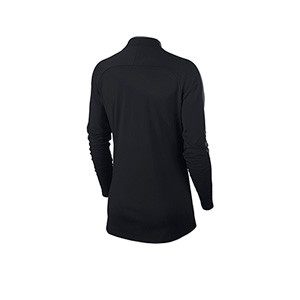 Sudadera Nike mujer Dry Academy 18 - Sudadera de mujer de entrenamiento Nike - negra - trasera