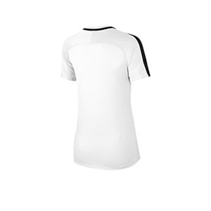 Camiseta Nike mujer Dry Academy 18 - Camiseta de mujer de entrenamiento de manga corta Nike - blanca - trasera