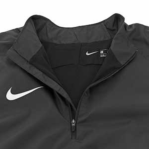 Chubasquero portero Nike Academy 18 - Chubasquero de portero Nike - negro - detalle cuello