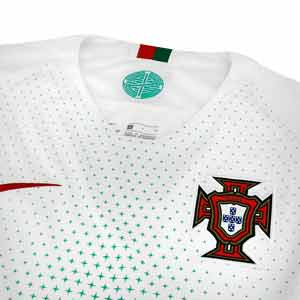 Camiseta 2a Portugal Stadium 2018 - Camiseta oficial Nike segunda equipación selección Portugal 2018 - Blanco - detalle