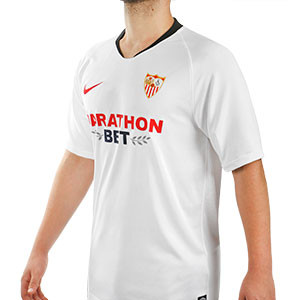 Camiseta Nike Sevilla Navas 2019 2020 - Camiseta Nike primera equipación Jesús Navas del Sevilla 2019 2020 - blanca - frontal