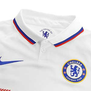 Camiseta Nike 2a Chelsea 2019 2020 Stadium - Camiseta Nike segunda equipación Chelsea 2019 2020 - blanca - detalle cuello