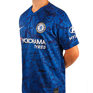 Camiseta Nike Pedro Chelsea 2019 2020 Stadium - Camiseta Pedro Nike primera equipación Chelsea 2019 2020 - azul - frontal