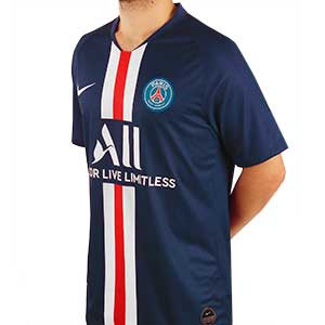 Camiseta Nike Neymar Jr PSG 2019 2020 Stadium - Camiseta Beymar Jr Nike primera equipación PSG 2019 2020 - azul marino - frontal