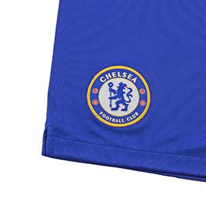 Short Nike Chelsea 1a 19 2020 Stadium - Pantalón corto Nike primera equipación Chelsea 2019 2020 - azul - Detalle escudo