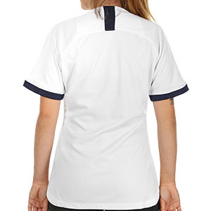 Camiseta Nike mujer Tottenham Stadium 19 20 - Camiseta mujer Nike primera equipación Tottenham 2019 2020 - blanca - trasera