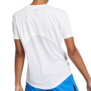 Camiseta Nike Miler mujer - Camiseta de entrenamiento para Mujer Nike Miler - blanca - trasera