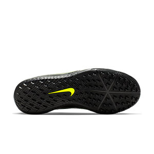 Nike Phantom Venom Academy TF Jr - Zapatillas multitaco para niño Nike Football suela turf - negras y amarillo flúor - suela