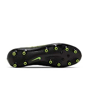 Nike Phantom Venom Elite AG-PRO - Botas de fútbol Nike AG-PRO para césped artificial - negras y amarillo flúor - suela