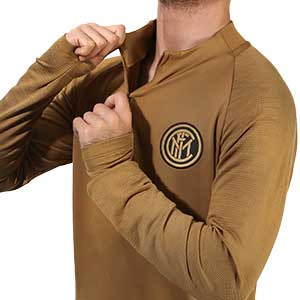 Sudadera Nike Inter entreno 2019 2020 Strike - Sudadera de entrenamiento Nike Inter de Milán 2019 2020 - dorada - frontal