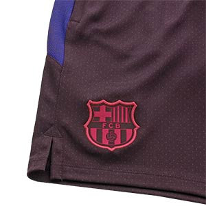 Short Nike Barcelona entreno 2019 2020 Strike - Pantalón corto de entrenamiento Nike Strike FC Barcelona 2019 2020 - granate  - detalle