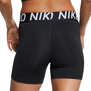 Malla Nike Pro mujer - Malla corta de mujer Nike para fútbol - negra - trasera