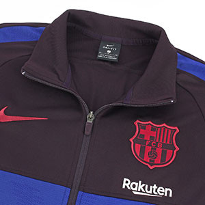 Chándal Nike Barcelona Strike 2019 2020 - Chándal Nike del FC Barcelona 2019 2020 - granate - detalle cuello