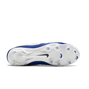 Nike Tiempo Legend 8 Elite FG - Botas de fútbol Nike de piel de canguro FG para césped natural o artificial de última generación - azules - Suela