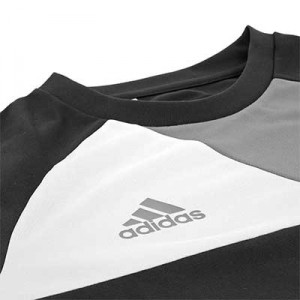 Camiseta portero adidas Assita 17 - Camiseta de portero de manga larga acolchada adidas - Negro - detalle marca